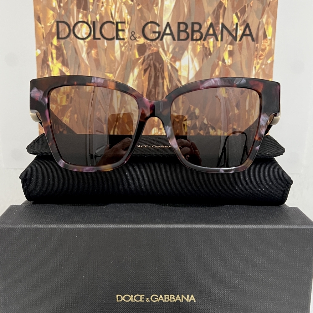 Dolce & Gabbana Sunglasses Model DG4470 In Color 3440/73 Havana Pink and Gold
